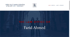 Desktop Screenshot of faridahmedlaw.com