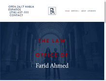 Tablet Screenshot of faridahmedlaw.com